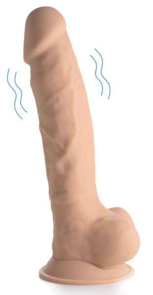 Picture of 8 Inch Silexpan Hypoallergenic Silicone Vibrating Dildo - Medium