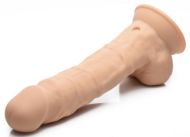 Picture of 8 Inch Silexpan Hypoallergenic Silicone Vibrating Dildo - Medium