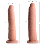 Picture of Vibrating and Rotating Remote Control Silicone Dildo - 8 Inch