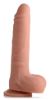 Picture of Vibrating and Rotating Remote Control Silicone Dildo with Balls - 8 Inch