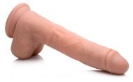 Picture of Vibrating & Thrusting Remote Control Silicone Dildo - 9 Inch