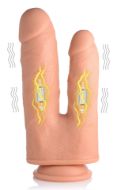 Picture of Vibrating and Rotating Remote Control Silicone Double Dildo