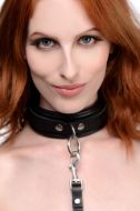 Picture of Isabella Sinclaire 3 Ring Leather Collar with Leash