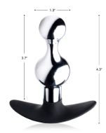 Picture of Metal and Silicone Beaded Anal Plug