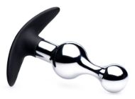 Picture of Metal and Silicone Beaded Anal Plug