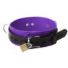 Picture of Strict Leather Deluxe Locking Collar - Purple and Black