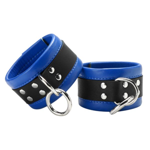 Picture of Blue Mid-Level Leather Wrist Restraint