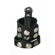 Picture of Strict Leather Cock Strap and Ball Stretcher - Small