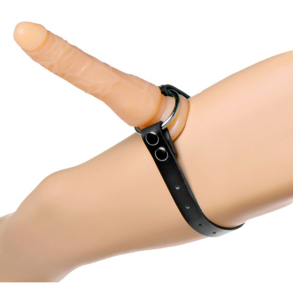 Picture of Thigh or Boot Leather Strap On Dildo Harness