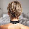 Picture of Strict Leather Narrow Fur Lined Locking Collar
