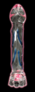 Picture of Chakra Illuminating Glass Dildo